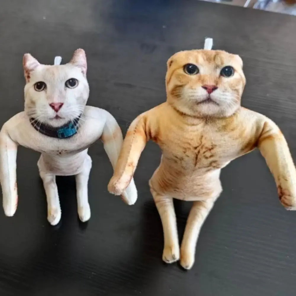 Creative Built in Skeleton Cat Plush Doll Simulated Animal Figure Plush Cat Toy Cartoon 28cm Funny Cat Toy Kids Toy