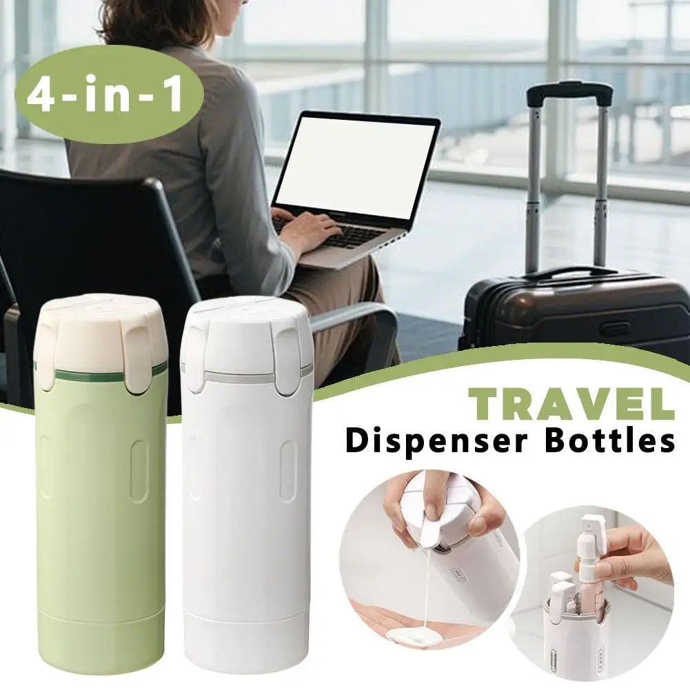 

All-in-One Travel Liquid Organizer – 4 Independent Chambers Prevent Mixing Spills Perfect for Carry-On Luggage Compliance