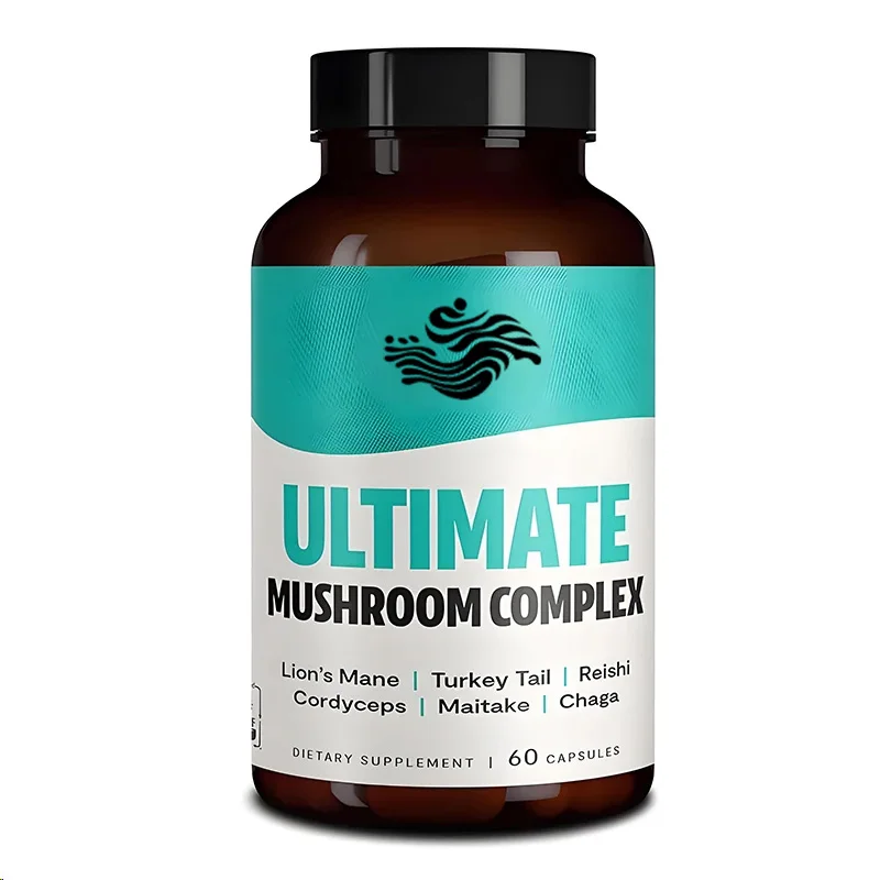 Mushroom Complex - Lion Mane, Ganoderma Lucidum, Cordyceps Sinensis And Other Immune Support And Puzzle Brain Supplements