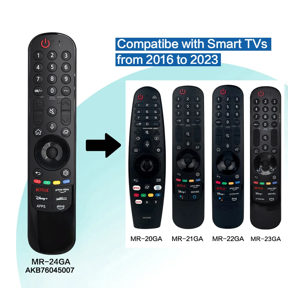 MR24GA ME Voice and Cursor Remote Control Replacement for LG 4K Ultra HD Smart LED LCD TV with Infrared Long Range Controller