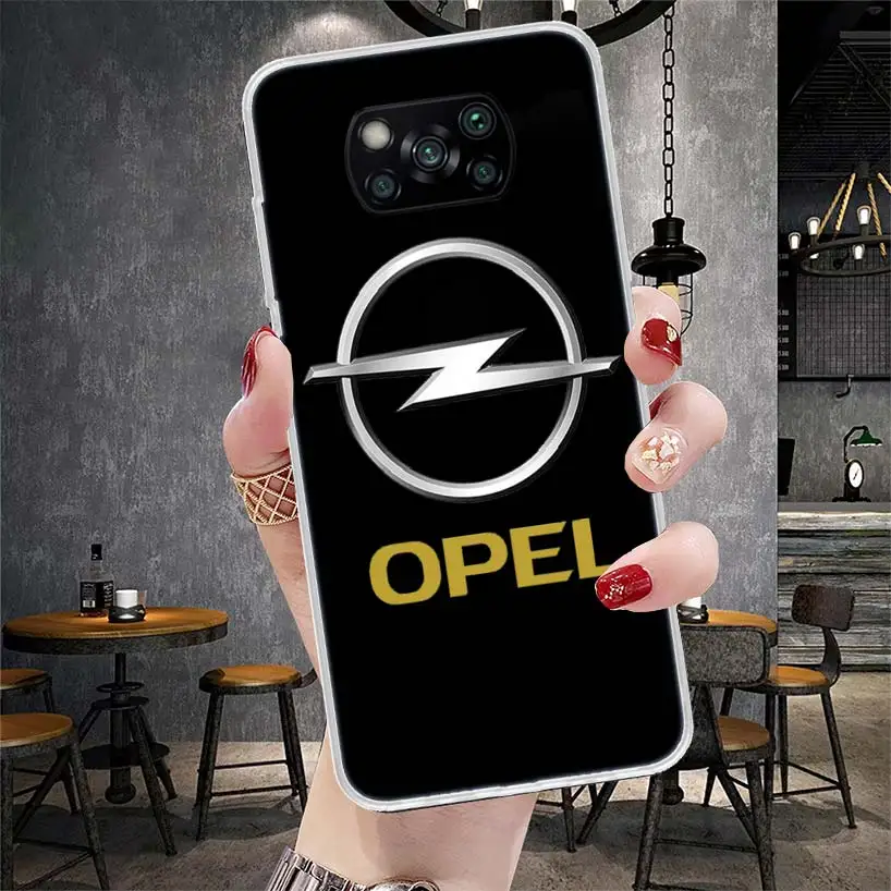 Opel Logo Car Phone Case For Xiaomi Redmi 15C 15 13C 13 Poco X5 X6 X7 F7 M7 M8 Pro X3 12C 12 10C 10A 10 9T Fundas Redmi 15C 15 1
