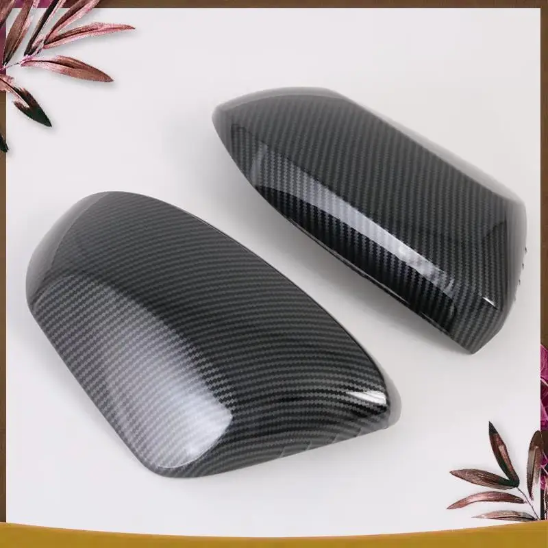 

AB59-2 Piece Car Rearview Cover Side Wing Door Mirror Cover Carbon Fiber Pattern ABS For Toyota Yaris Ativ/Vios 2023 2024