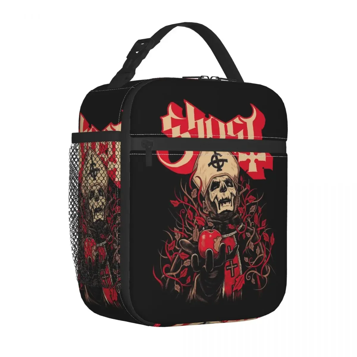 Custom Ghost Swedish Heavy Metal Rock Band Lunch Bag Women Thermal Cooler Insulated Lunch Box for Kids School Children