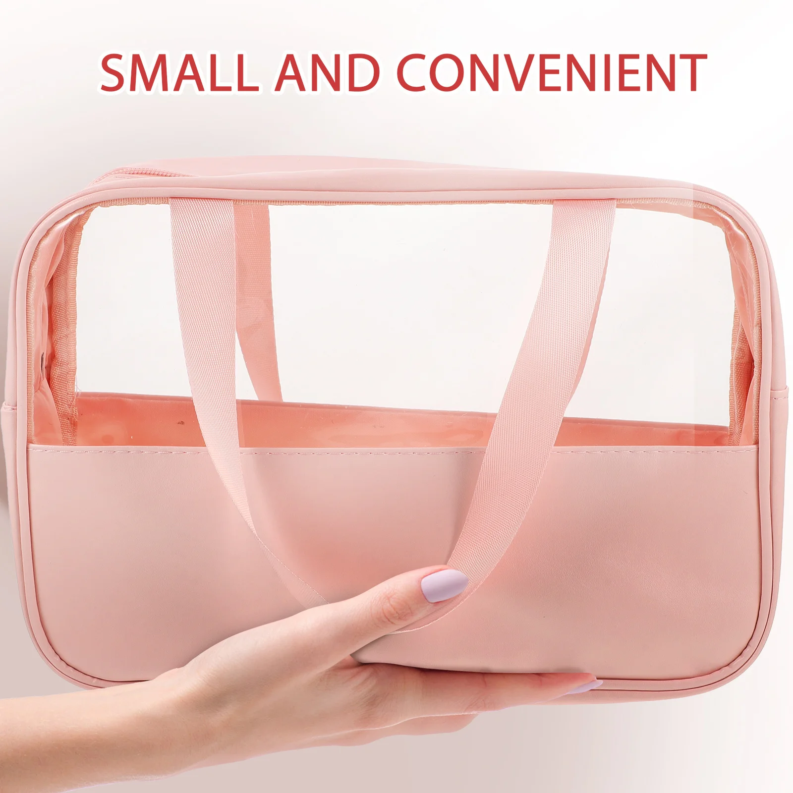

Waterproof Travel Makeup Bag Clear Organizer for Women Large Capacity Toiletry Storage Case Portable Lotion Holder