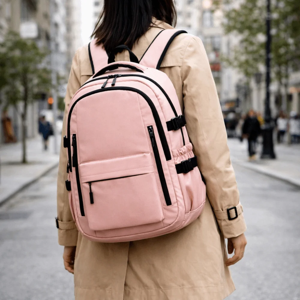 

Модный однотонный студенческий рюкзак из ткани Оксфорд, сумка на плечо в стиле Харадзюку, корейский стиль, вместительная школьная сумка для студентов