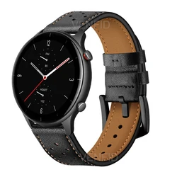 22mm Leather Band Loop For Huami Amazfit GTR 4 3 Pro 2 2e Soft Watch Bracelet Strap Correa For Amazfit GTR 47mm Pace Stratos