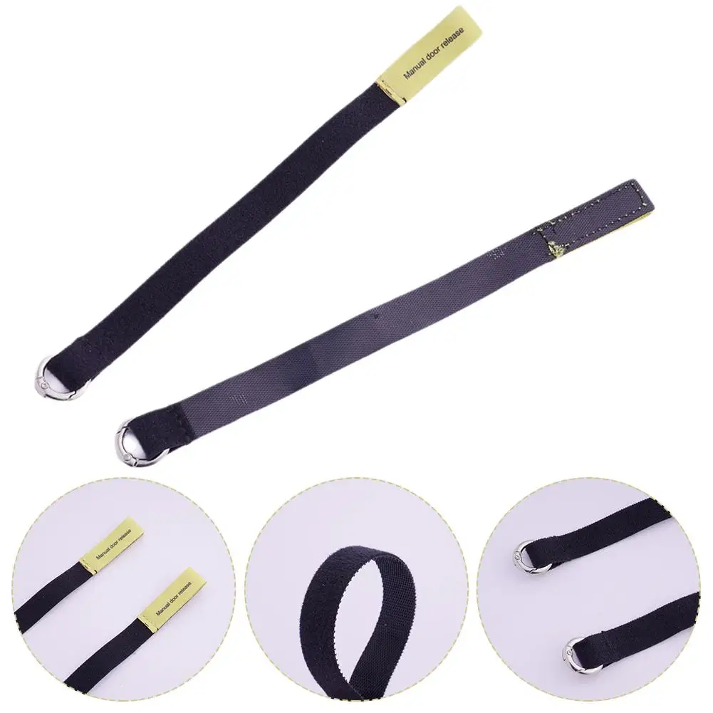 2X Rear Door Emergencies Safety Pull Rope For Tesla Model 3 Highland Model Y 2021-2024 Rear Door Mechanical Switch Handle Puller