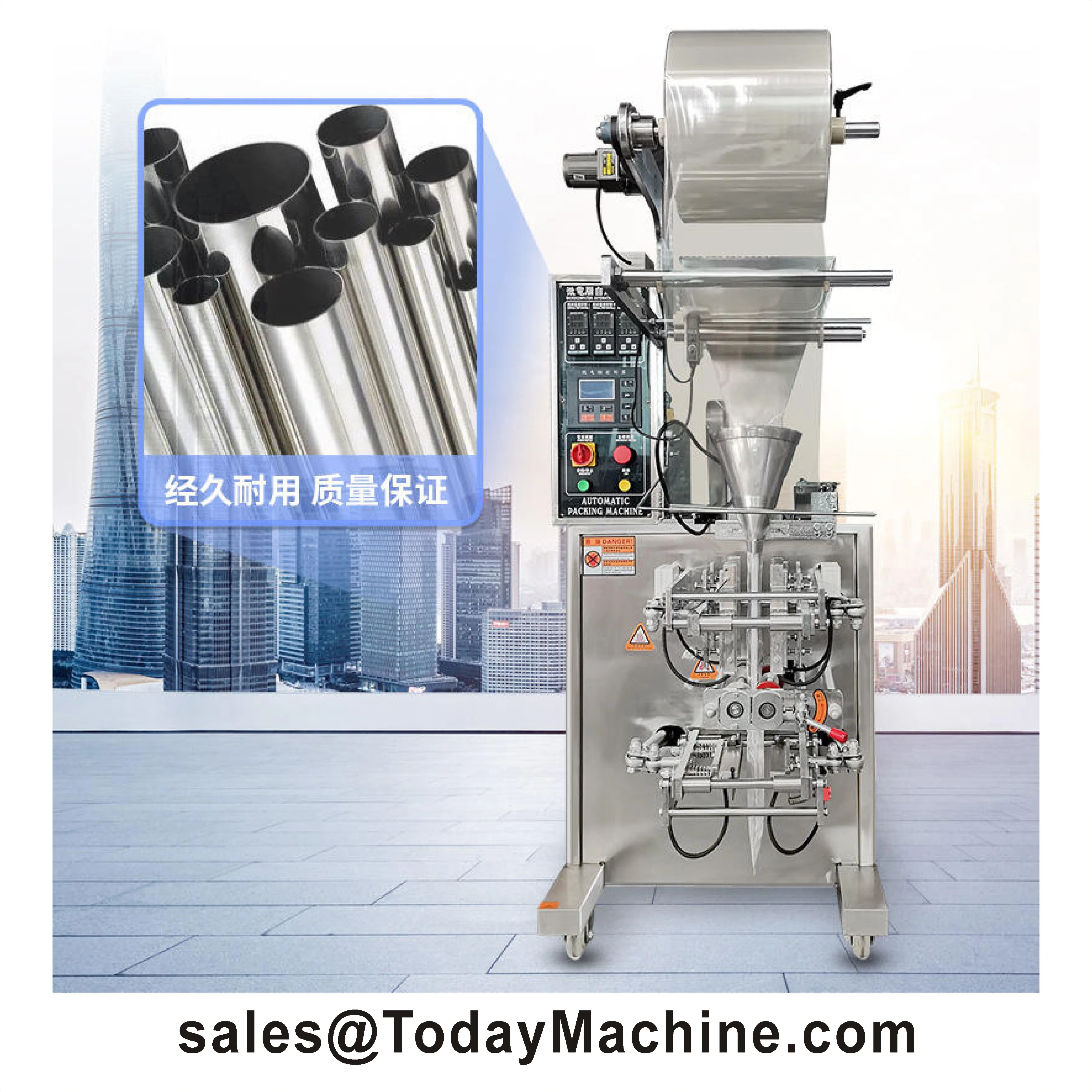 Máquina automática de embalaje de película de bolsita pequeña en polvo de té de alimentos de alta velocidad de fábrica, té verde Matcha, leche en polvo, relleno fácil de bolsas de desgarro