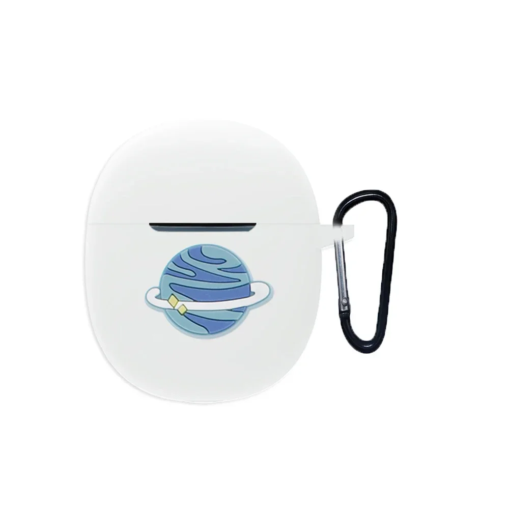 لـ SoundPEATS حافظة شفافة منقطة كرتونية مضحكة على شكل حيوان من السيليكون لحماية سماعات بلوتوث لاسلكية