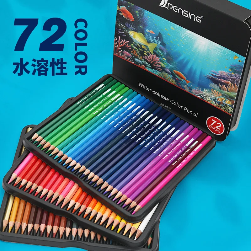 Premium Black Edition Colored Pencils for Adults Coloring – 72 Coloring Pencils with Smooth Pigments