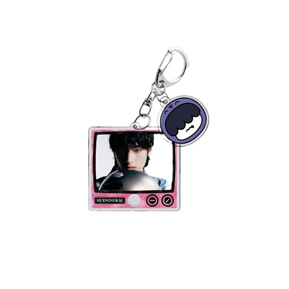 KPOP Idols 2Pcs/Set Keychain SOOBIN YEONJUN TAEHYUN HUENINGKAI Acrylic Keyring Pendant Cartoon Cute Bag Accessories Fans Gift