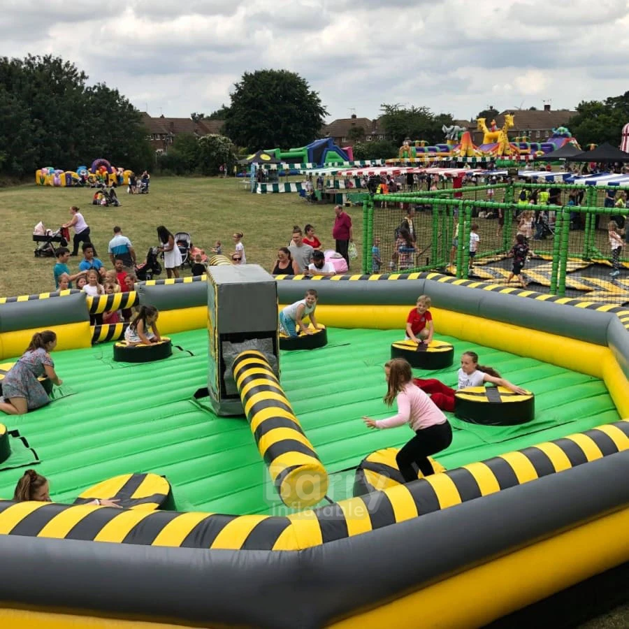 لعبة فريق الرياضة الرجل الأخير لعبة Meltdown الدائمة آلة مسح قابلة للنفخ دورة مسح للبيع لعبة Meltdown القابلة للنفخ #4