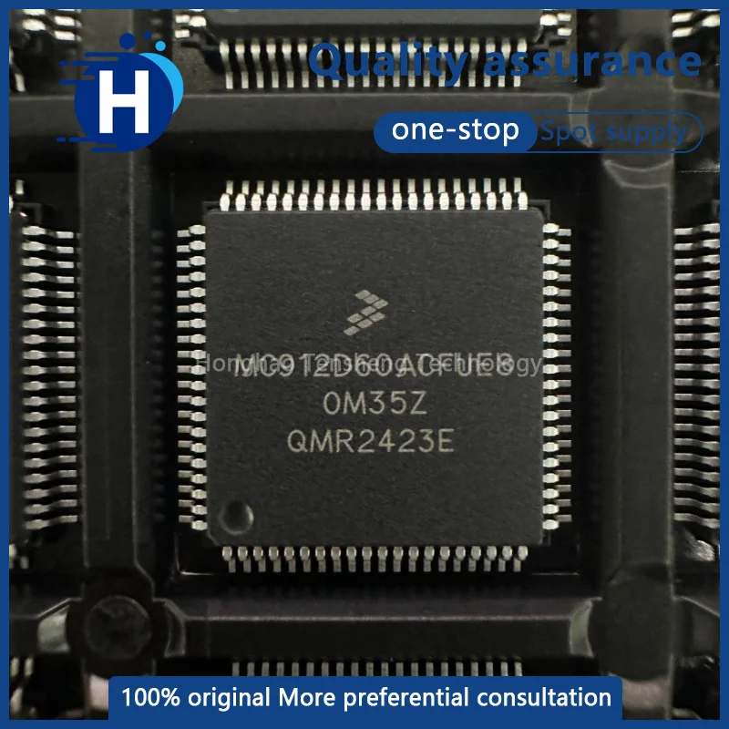 1 piece of high-quality MC912D60ACFUE8 surface-mount QFP-80 16-bit microcontroller (MCU) chip IC
