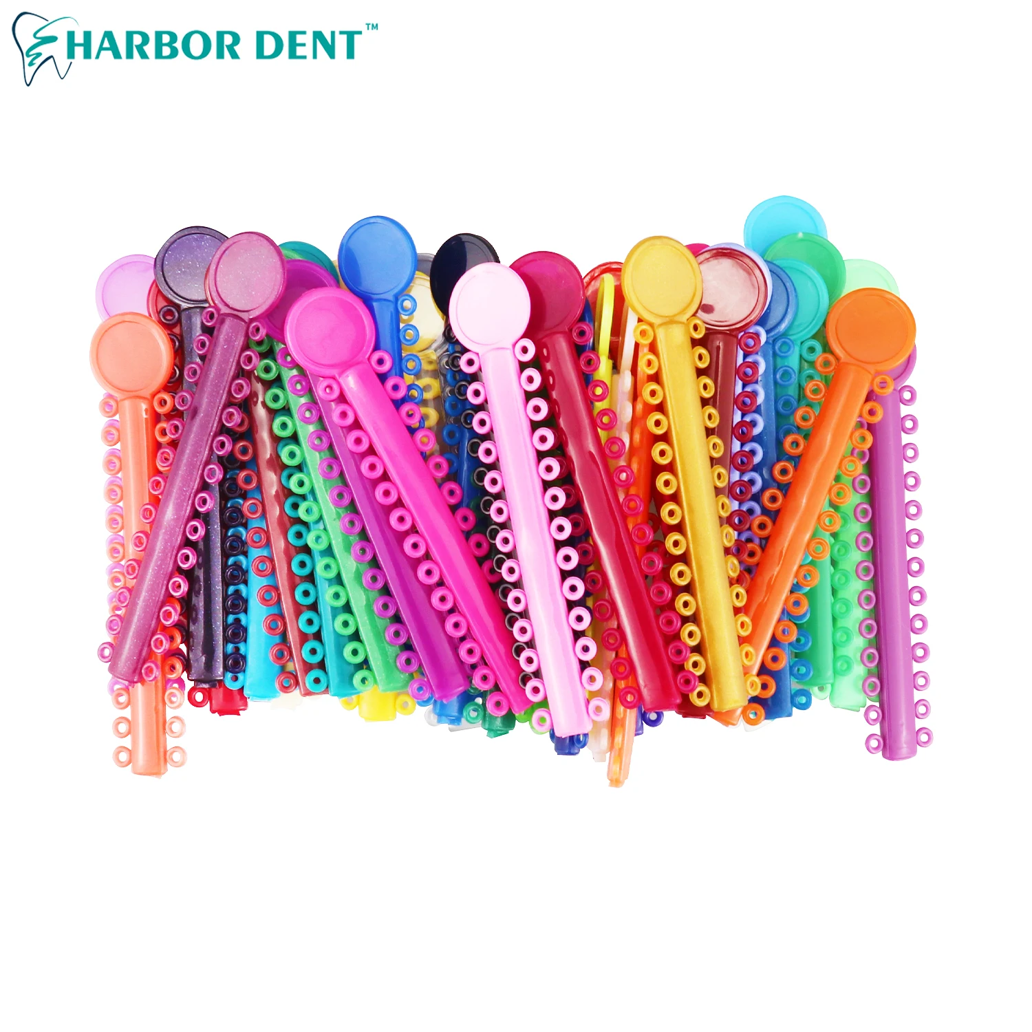 Dental Orthodontics Ligature Ties Ortho Rubber Bands Oral Dentist Tools For TeethDisposable Materials 1 Bag=1040PCS