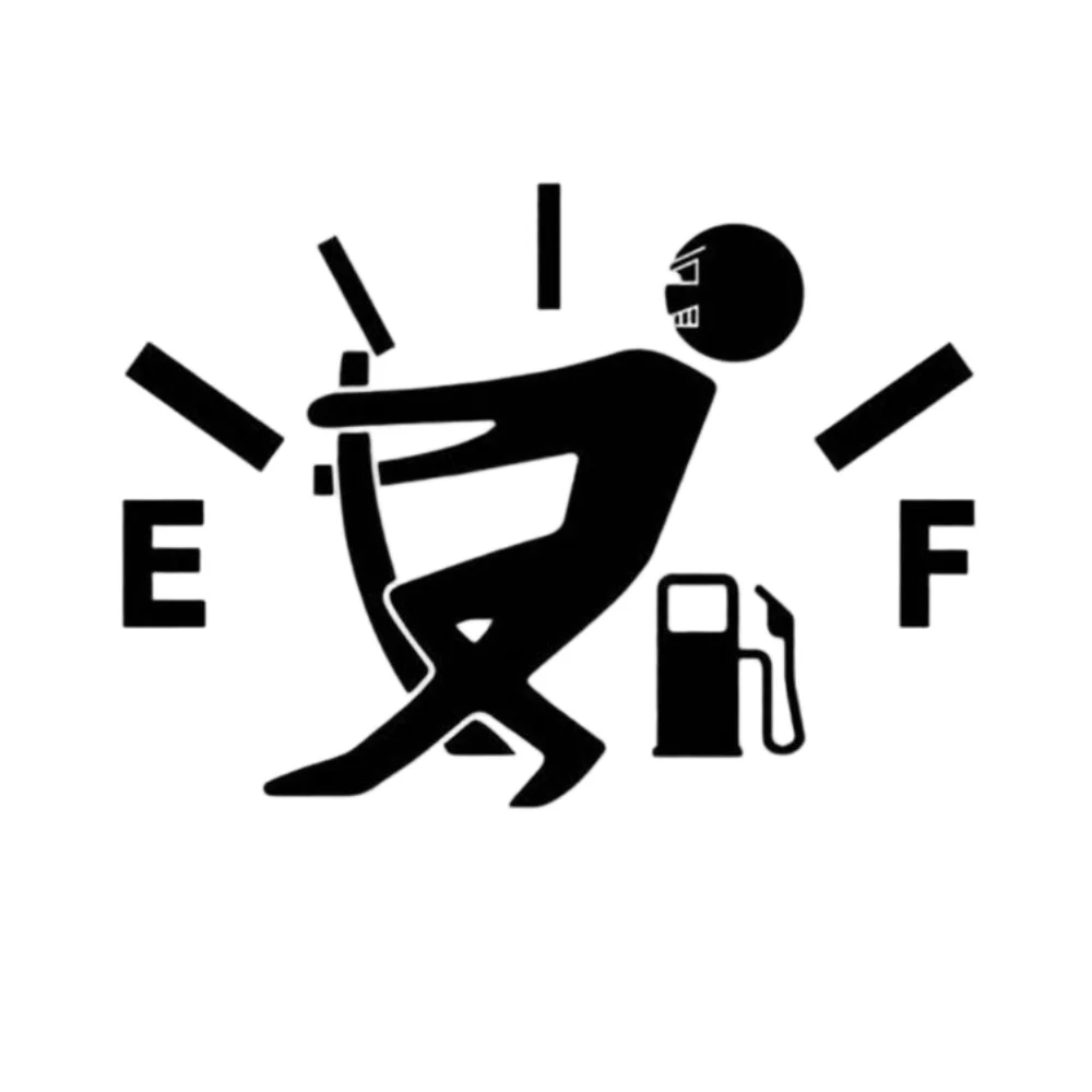 Funny High Fuel Consumption Fuel Tank Cap Sticker Waterproof Vinyl Auto Decal Universal Exterior Decor Sticker Car Accessories