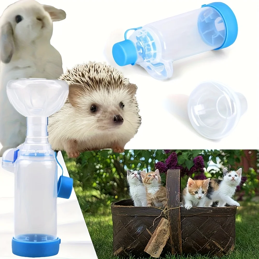 Verstellbare Haustier-Inhalationsmaske, Großvolumiger Aerosol-Spacer, Atemwegspflege für Haustiere – Detail 8