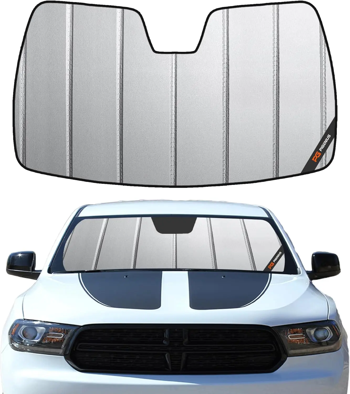 

Windshield Sun Shade for Dodge Durango 2011-2020 - Block UV Rays & Heat