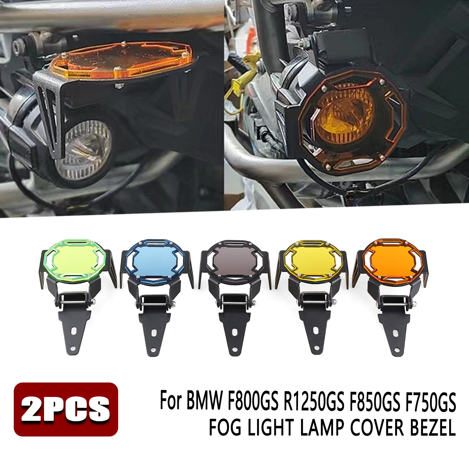 

Fog Light Lamp Cover Bezel For BMW F800GS R1250GS F850GS F750GS R1200GS/R1250GS Adventure LC S1000XR F750GS F850GS G310GS G310R