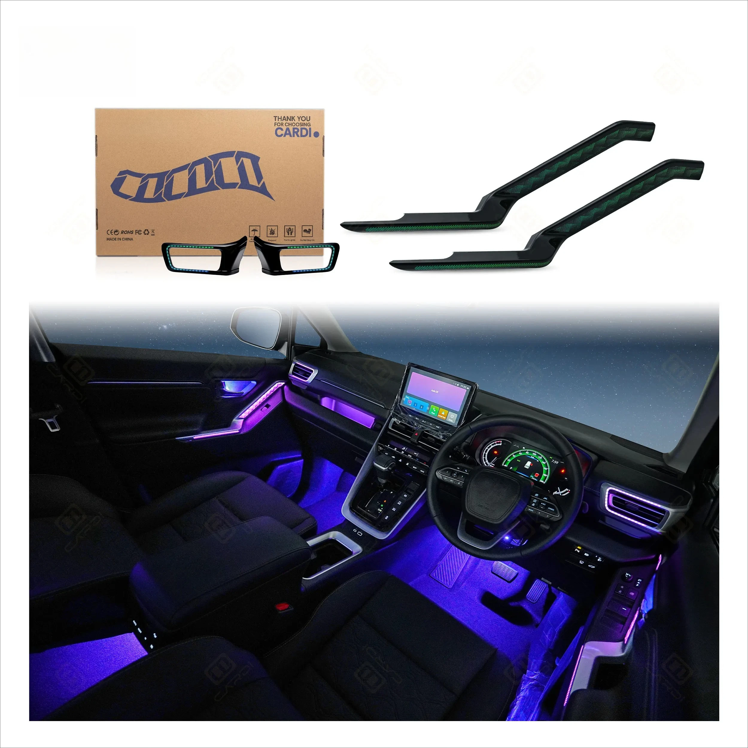 

Innova Hycross Interior Ambient Light Kits 'CARDI' OEM For Hycross Interior Led Lighting Accessories