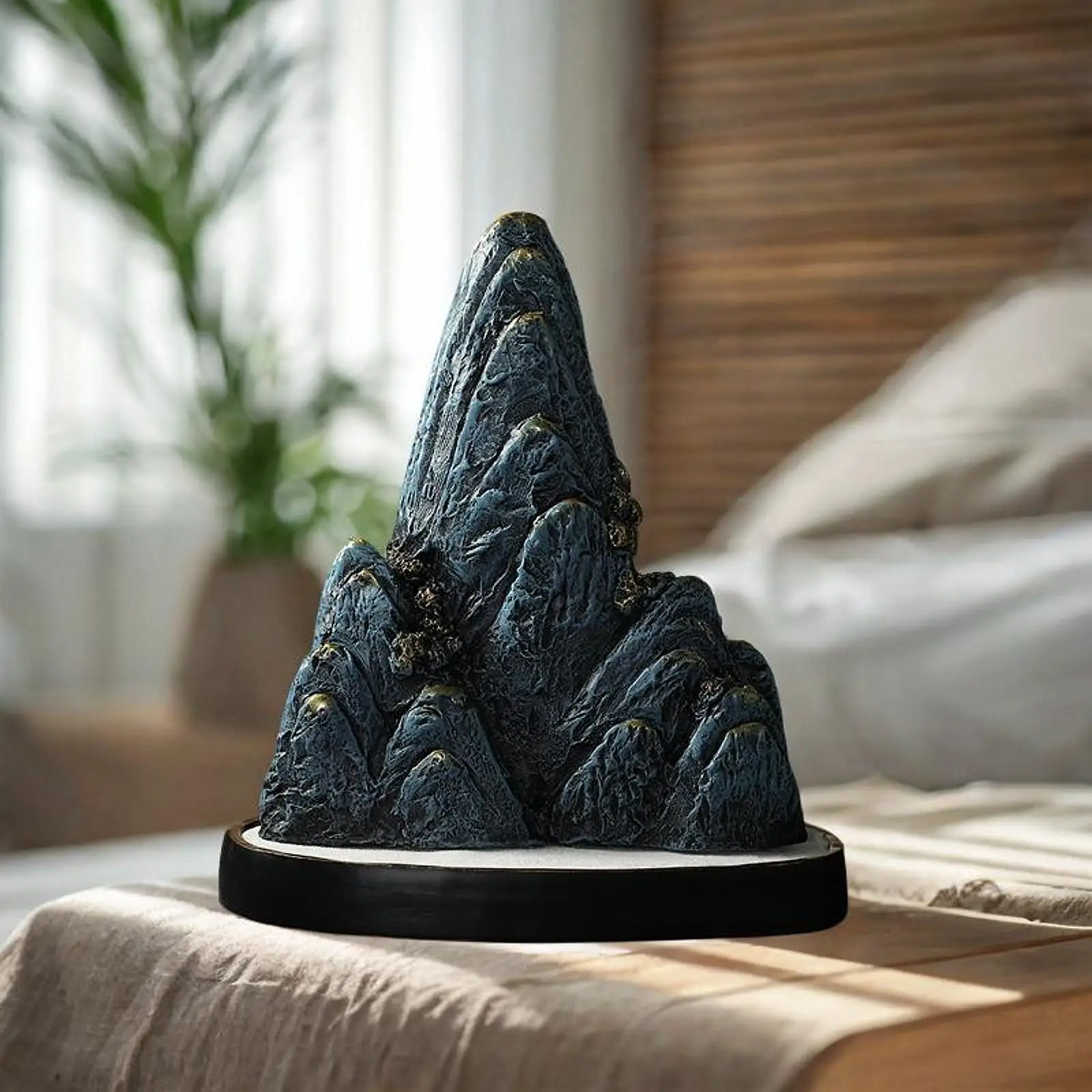 Rockery Mountain Desktop Ornament Multiuse for Balcony Micro Landscape Patio