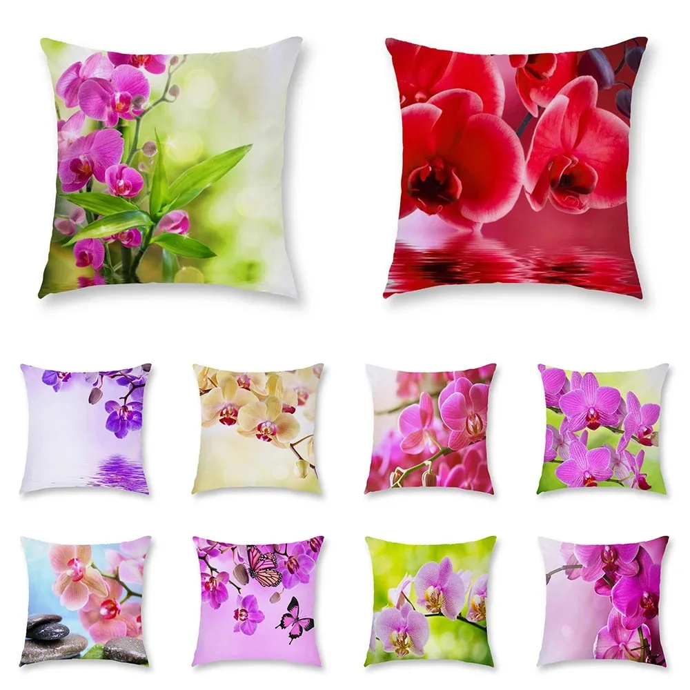 

Office Living Room Sofa Cushion Cover Luxury Home Decor Pillow Cover Floral Print Pattern