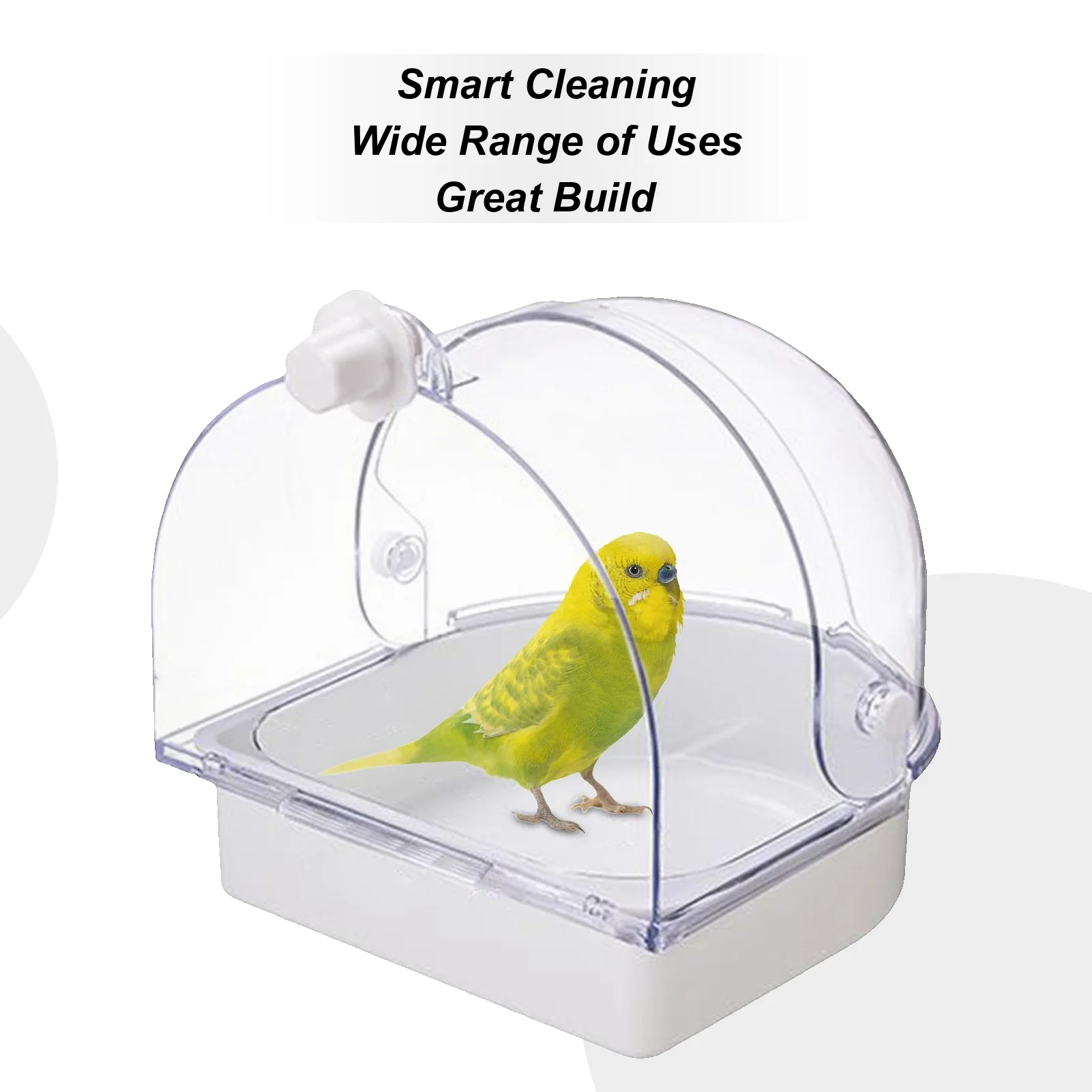 

Ванна для птиц для клетки, кормушка, гнездо, душевая коробка, брызгозащищенная прозрачная клетка, ванна для птиц для внутреннего окна, корелла, Conure, канарейка