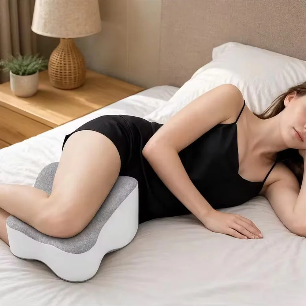 Memory Foam Leg Knee Pillow For Side Sleeping Support Pillow Between Legs Knees Required Knee Separation Thigh Leg Pad Cushion