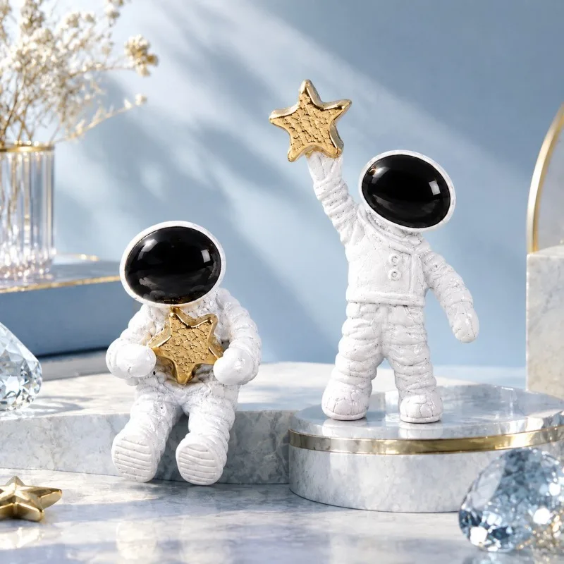 Asymmetric Astronaut Star Earrings, Cute Spaceman Stud Earrings, Fashion Women Jewelry Gift