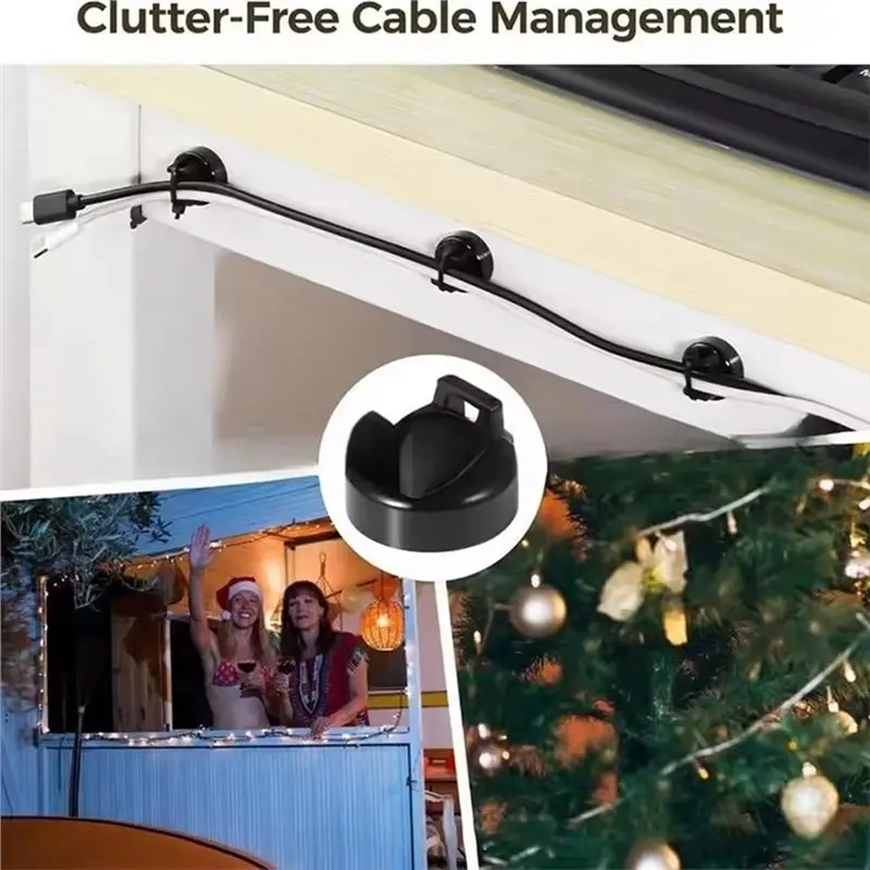 Multipurpose Magnetic Cable Holder With Cable Ties 22Mm Fixed Cable Tie Holder Saddle Shape 10Pcs Magnetic Base-[ToolMr A83]