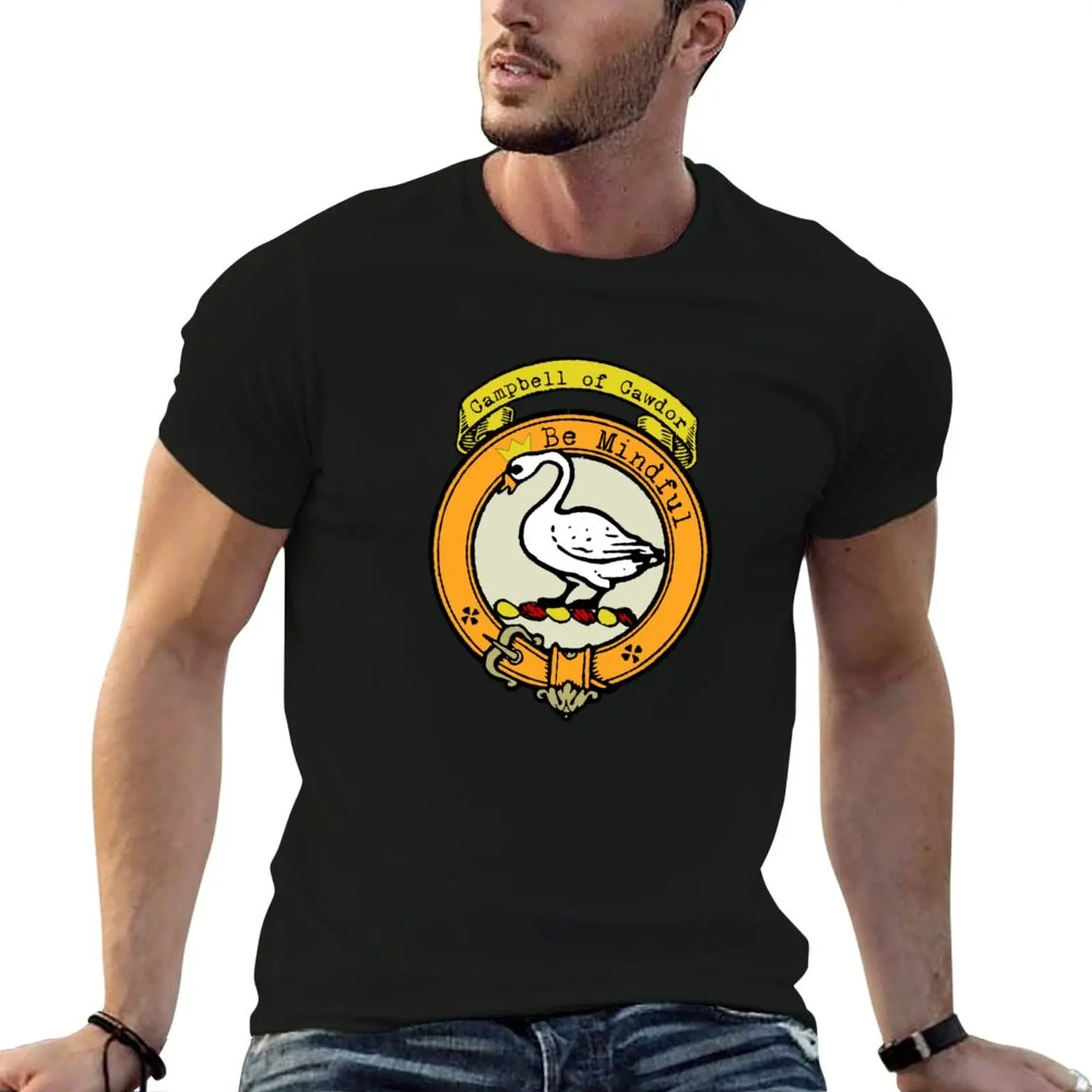 Clan Campbell of Cawdor Scottish Clan Surname crest T-Shirt cute clothes tops rapper graphic tees T-shirts for men cotton