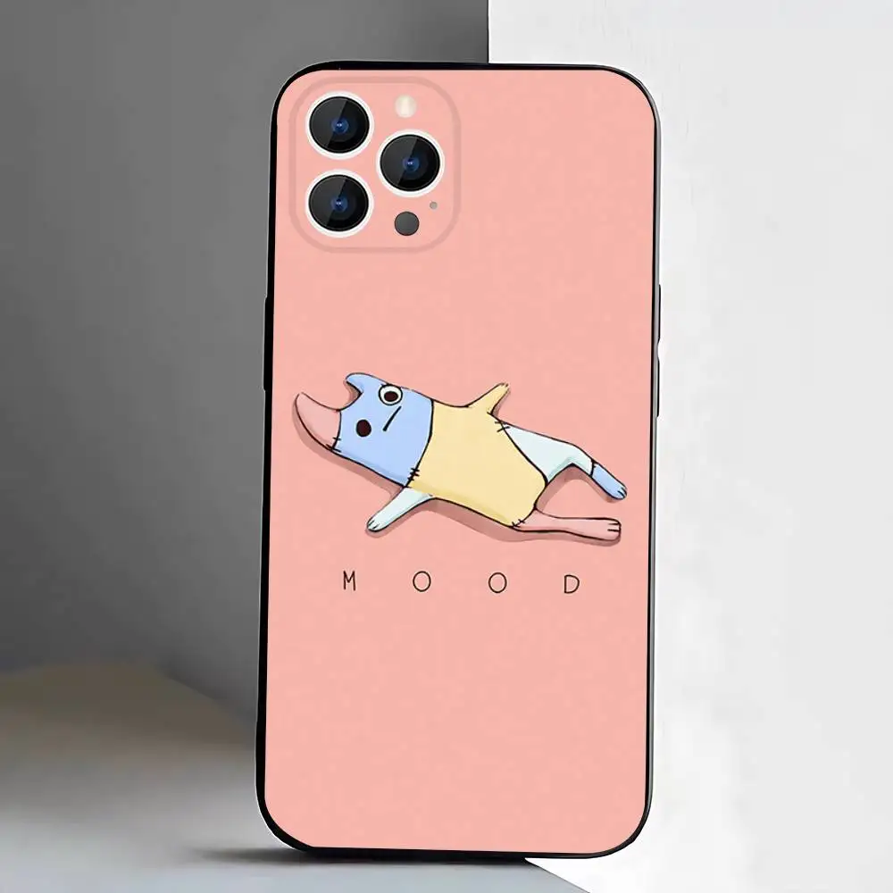 Bad B-Buddy Nong D-Puppe Handyhülle für iPhone 17,16,15,14,13,12,11,Pro,XS,Max,XR,Plus,E,SE4,Mini Schwarz Soft Cover