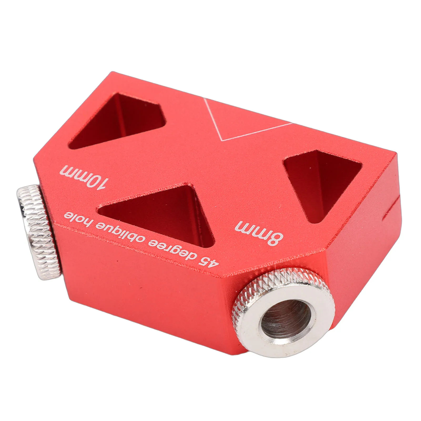 45° Drill Positioner Inclined Hole Positioner Dowel Drill Guide Joiner Aluminum Alloy Pocket Hole Jig Woodworking Tool Accessory