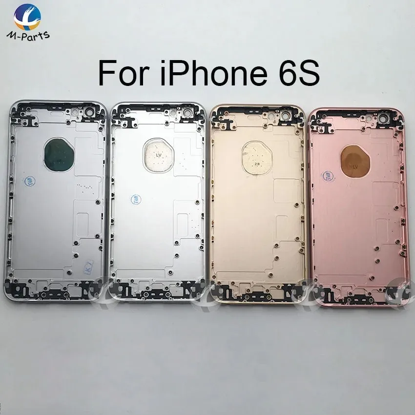 Back Housing For iphone 6S Metal Rear Cover Battery cover Lid Door Chassis Frame OEM AAA + Free Battery Sticker Tool Replacement