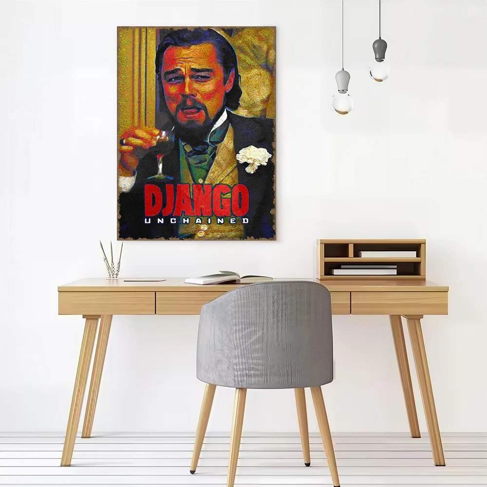 Laughing Leo Meme Printed Canvas Wall Art Customizable Paintings Poster Perfect Gift for Room Decorations Bedroom Decoration