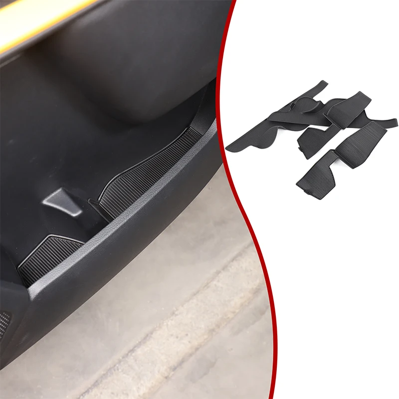 

TPE Black For Ford Ranger 2023+ Car styling car door slot pad car interior protection accessories 4Pcs