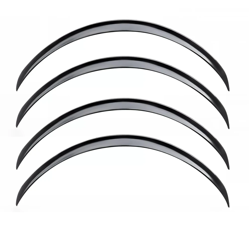 73cm Car Wheel Eyebrow Arch Protector Trim Lips Fender Flare 2p/4pcs Universal Auto Anti-scratch Mudguard Flaring Extended Strip view 4