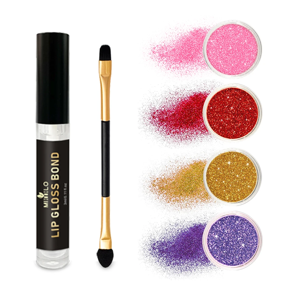 1 ชุด 4 สี ชุดลิปกลิตเตอร์สุดหรู: ใช้งานง่าย ไม่เหนียวเหนอะหนะ ติดทนนาน ชุดลิปกลอสเนื้อฉ่ำวาว ของขวัญสุดสร้างสรรค์สำหรับผู้หญิง