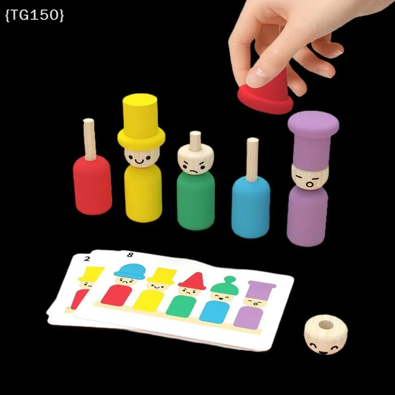 Früherziehung für Kinder: Kleine Montessori-Figuren, Farbausdrücke, Stapelmusik, Hand-Auge-Koordinationsspielzeug