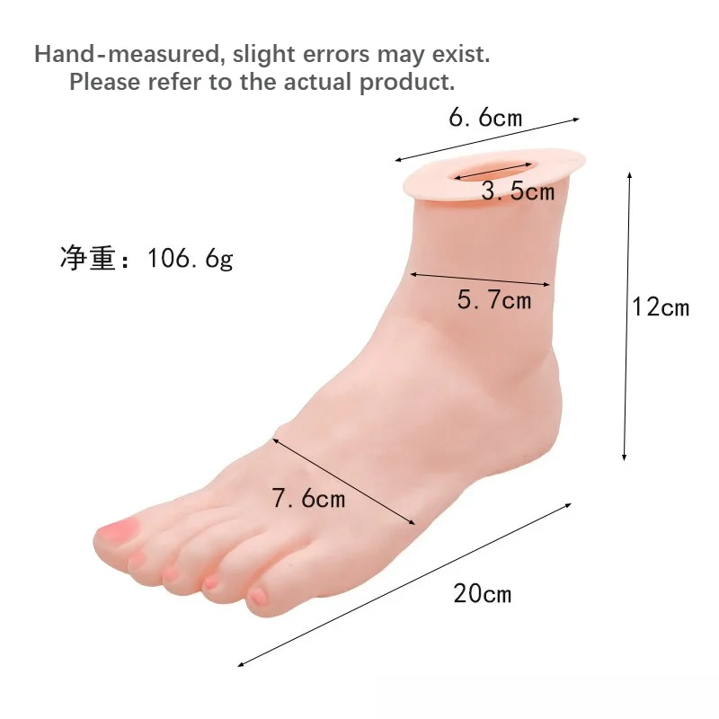 Foot&Hand Mannequin Rings Home Organization Necklace Jewelry Hand Display Holder Practice Model for Nail Technician and Beginner