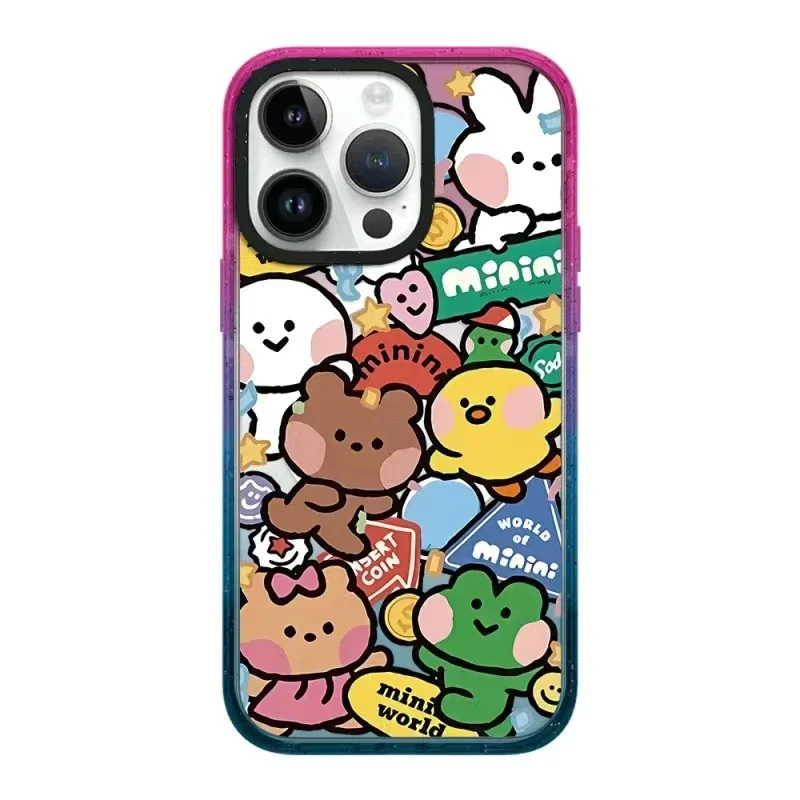 

Magsafe Acrylic Cartoon Bear Frog Phone Case Cover for IPhone 11 12 13 14 15 Pro Max Case for IPhone 14 Pro Max