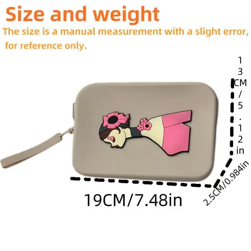حقيبة مستحضرات التجميل السيليكون المحمولة متعددة الأغراض محفظة نسائية للعملات المعدنية مفتاح المنظم الحد الأدنى حقيبة سفر محفظة لطيف للنساء B1 #3
