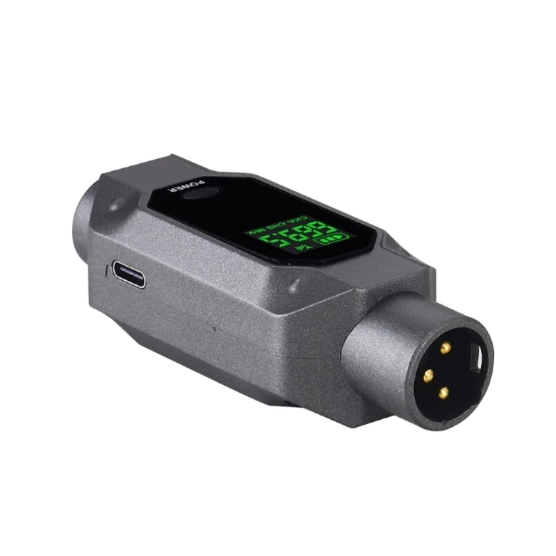 Adaptador sistema microfone sem fio, metal qualidade 48v, transmissor receptor, para resultado profissional, sinal