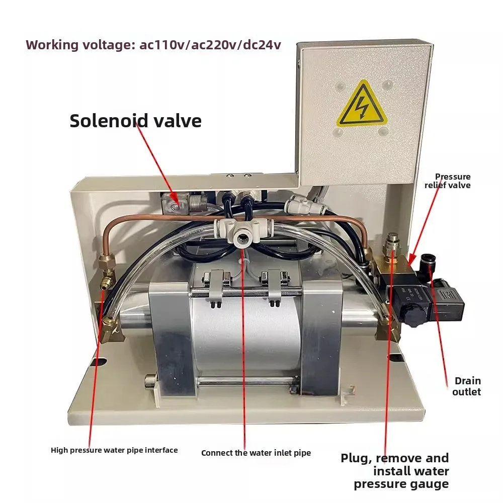 

High pressure pneumatic water pump JF-P-A1 air pump DC24V automatic pressure relief AC110V