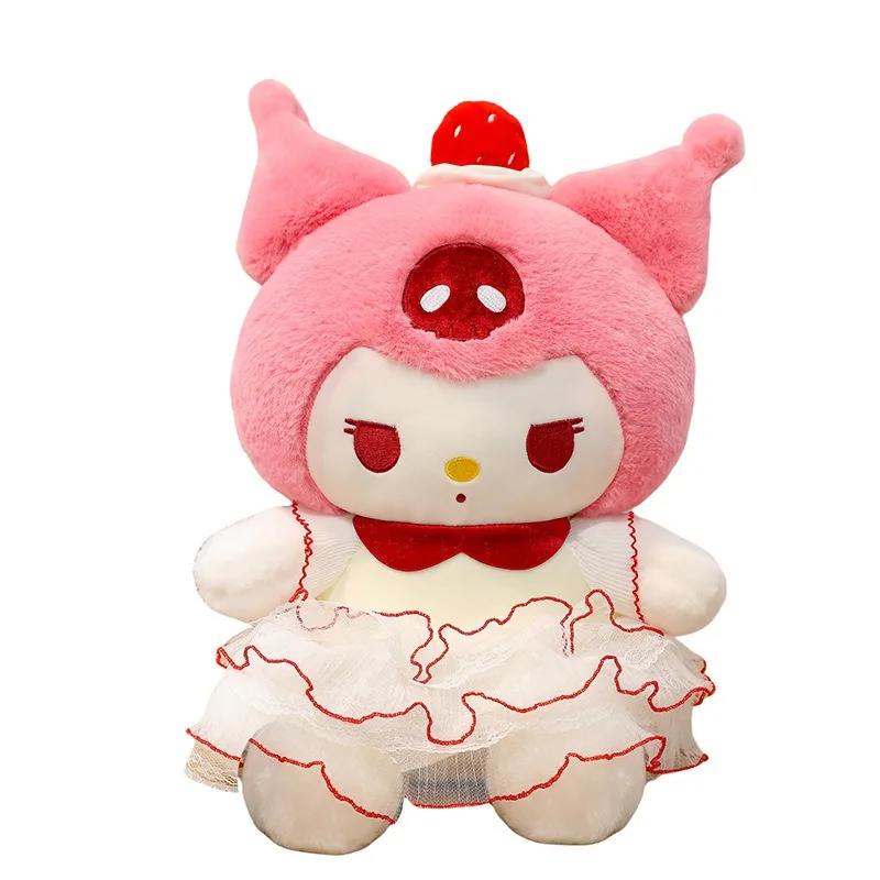 Neue 45 cm Kawaii Kuchen Kuromi Plüsch Spielzeug Hallo Kitty Melody Plüsch Puppe Stofftier Kinder Geburtstag Geschenk Kreuz Grenze drop Verschiffen