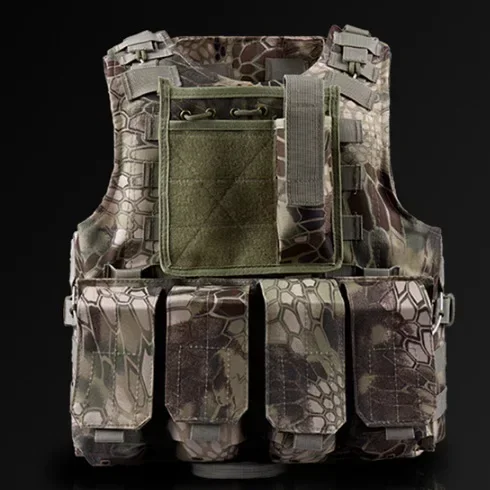 Gilet tactique de Camouflage pour enfants garçons, armure de Combat pare-balles, hauts, équipement militaire de plein air, uniforme de chasse des Forces spéciales