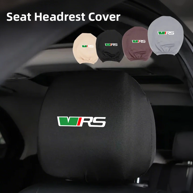 Dustproof Car Headrest Cover Universal Protective Cover Accessories For Skoda VRS Octavia Kamiq Kodiaq Karoq RS Superb Fabia
