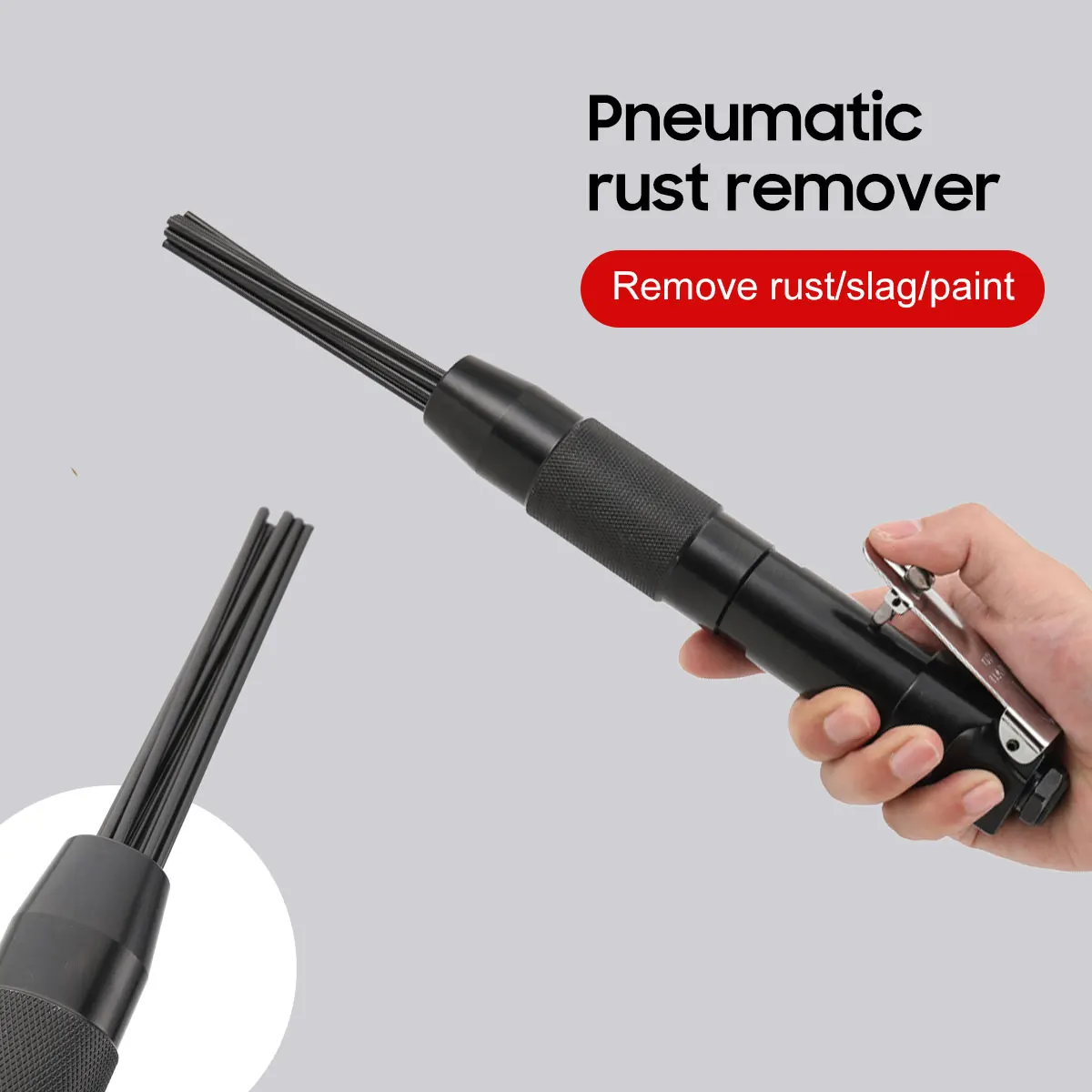 Détartreur pneumatique 3 mm 4000 BPM pour la rouille, la corrosion, l'acier au carbone, la saleté et les soudures