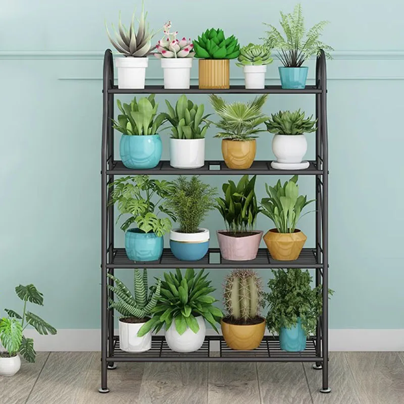 

Multi Layer Indoor Plant Shelves Nordic Modern Display Living Room Metal Plant Stand Garden Tall Stojak Na Kwiaty Decoration