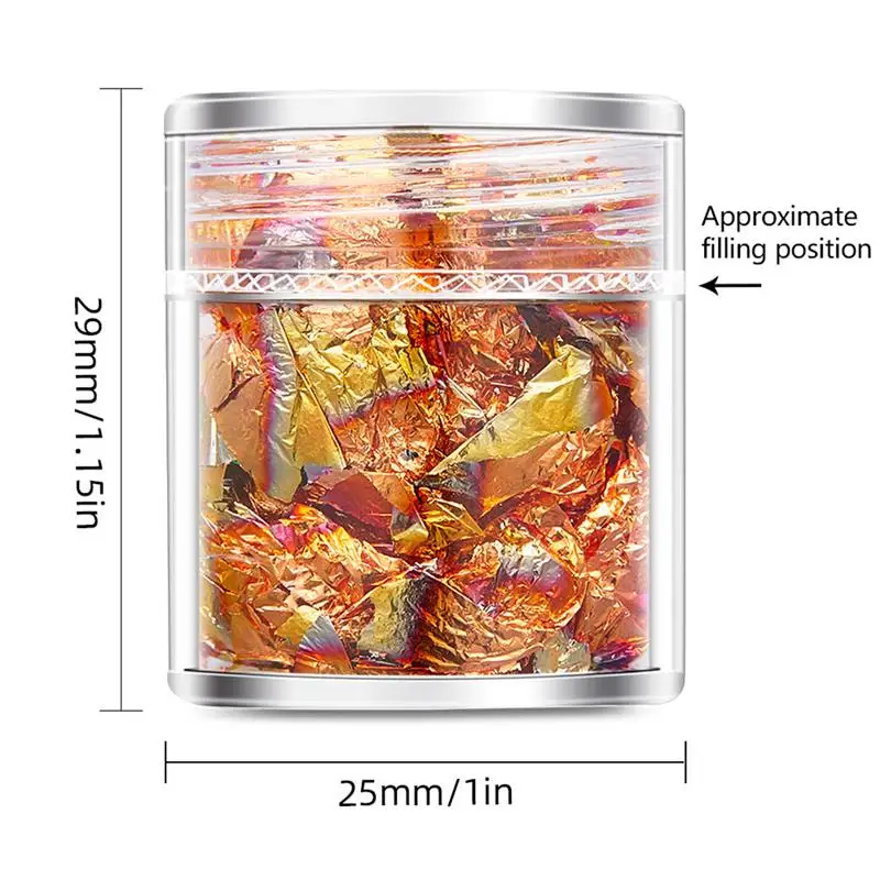4pcs/set Gold Leaf Flakes Craft Paper Confetti Gold Foil Sequins DIY Stamping Scrapbooking Nail Art Jewelry Candle Making Decor