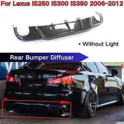 For Lexus IS250 IS300 IS350 2006 2007 2008-2012 Rear Bumper Diffuser Spoiler Splitter Car Accessories Body Kit Glossy Black